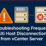esxi not responding and disconnected