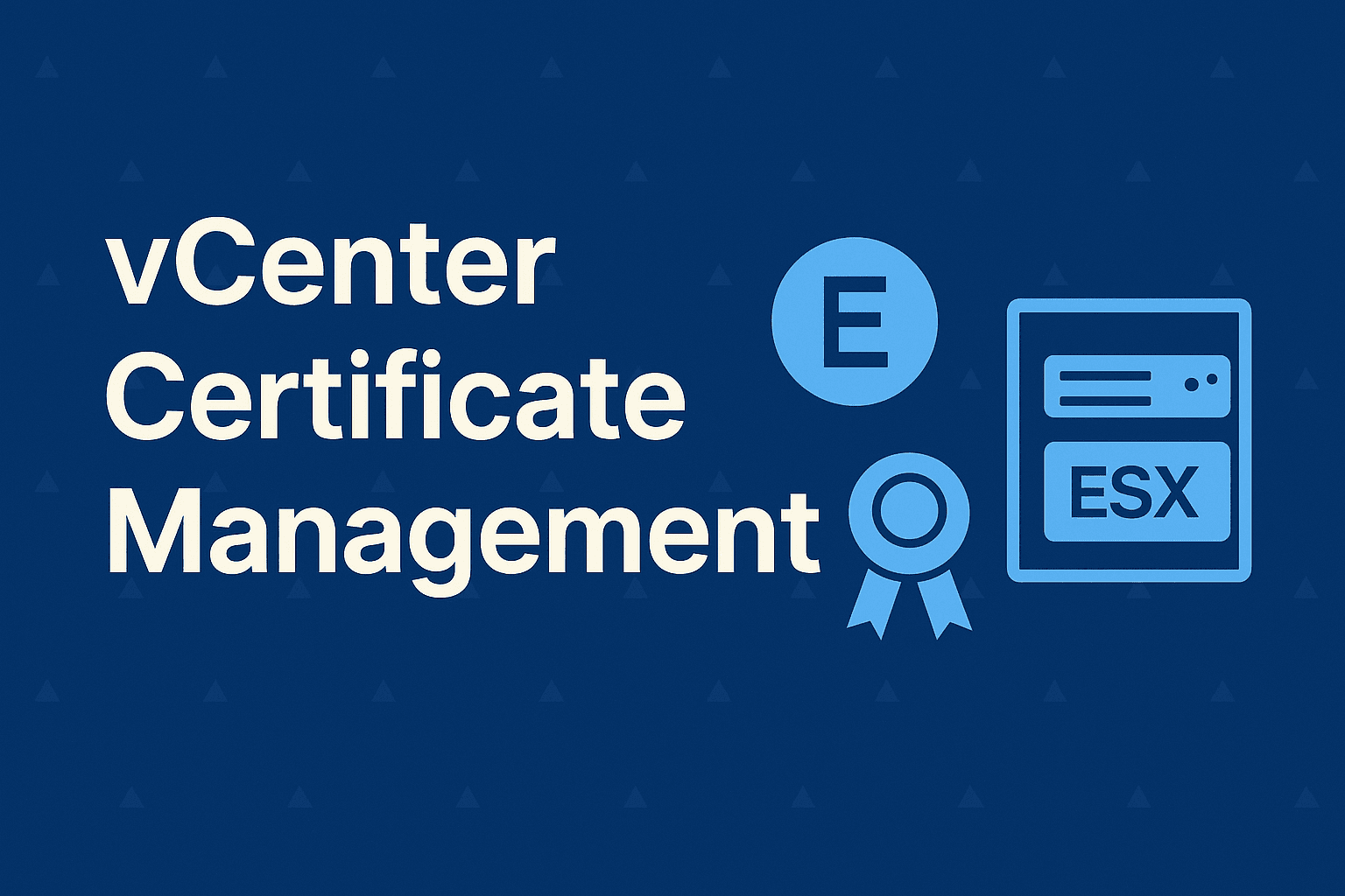 vcenter certificate management