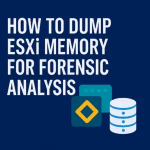 esxi host memory dump