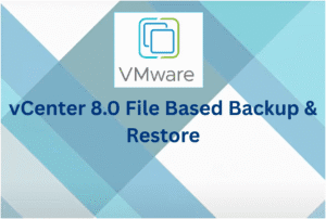 vCenter file-based backup and restore