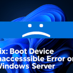 Fix: boot device inaccessible